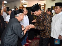 Jokowi Melayat ke Kediaman Almarhum Dawam Rahardjo
