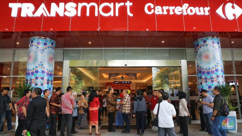 Transmart Carrefour ini berada di kawasan Yasmin, Bogor.