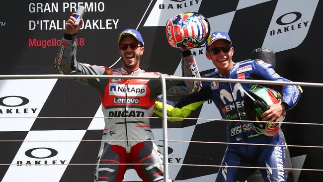 Kalah Terkenal dari Rossi di MotoGP, Dovizioso Tidak Kecewa