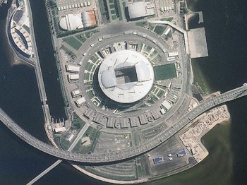 Inilah Stadion Mirip UFO yang Digunakan Piala Dunia 2018