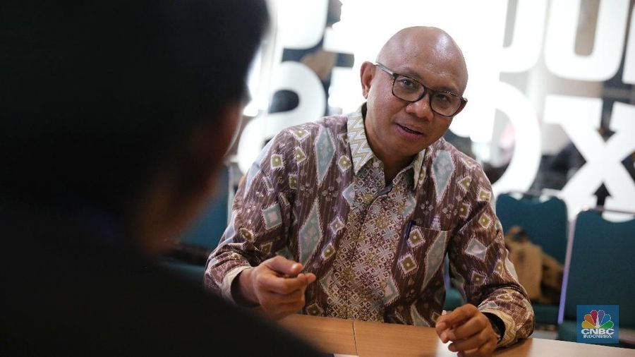 Direktur Utama MRt, William Sabandar saat berkunjung ke Detik.com, Rabu (6/6/2018)
