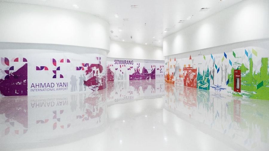 Terminal Baru Bandara Ahmad Yani memiliki luas sembilan kali lebih besar dibanding luasan terminal bandara lama.