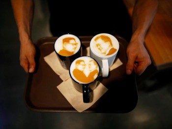 Ada Kopi Susu Bergambar Wajah Kim Jong Un di Korea Selatan