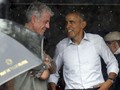 Meja Makan Obama dan Bourdain di Vietnam Dibingkai Kotak Kaca