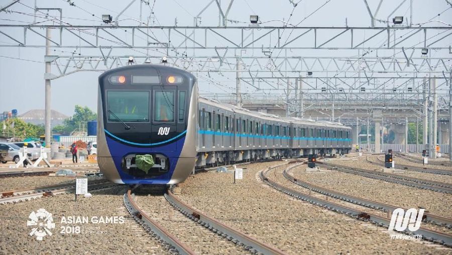 Uji Coba MRT Jakarta di Lebak Bulus, Selasa (5/8/6/2018) . (dok. MRT Jakarta)