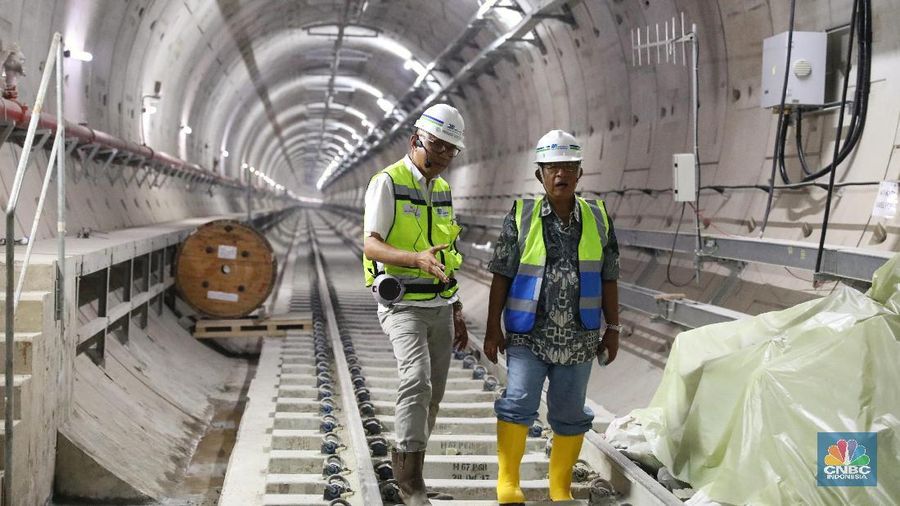 Progres pembangunan proyek MRT Fase I telah mencapai 94,2%.