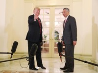 Bertemu PM Singapura, Trump Ungkapkan Terima Kasihnya