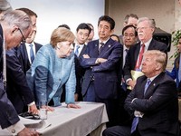 Trump Serang PM Jepang, Perancis dan Bos UE di Pertemuan G7
