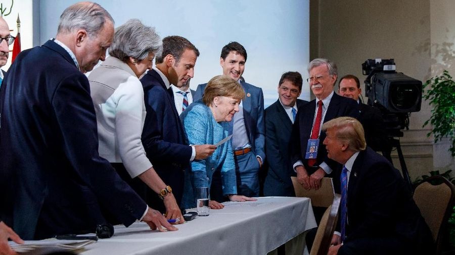 Jerman dan Prancis Serang Trump Terkait Perpecahan G7