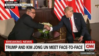VIDEO: Bersama Trump, Konferensi Pers Perdana Kim Jong-un