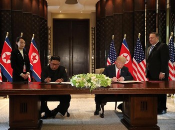 Usai Teken Perjanjian, Trump Undang Kim ke Gedung Putih