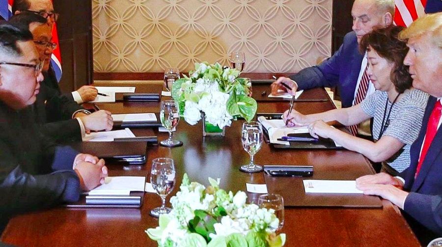 Lee yun-hyang adalah penerjemah Presiden AS Donald Trump saat bertemu Pemimpin Korea Utara Kim Jong Un.
