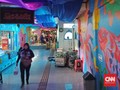 Dinding Terminal Leuwi Panjang Dihiasi Mural Warna-warni