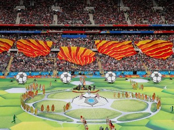 Meriahnya Pembukaan Piala Dunia 2018 Rusia