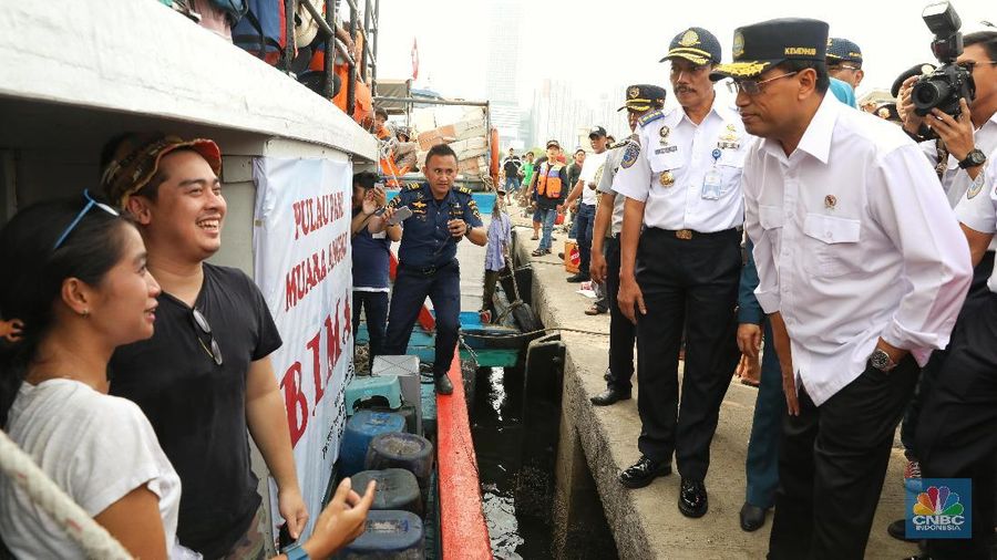 Tinjauan tersebut untuk melihat kesiapan dermaga terkait keselamatan penumpang kapal laut yang menuju ke tempat wisata di Kepulauan Seribu.