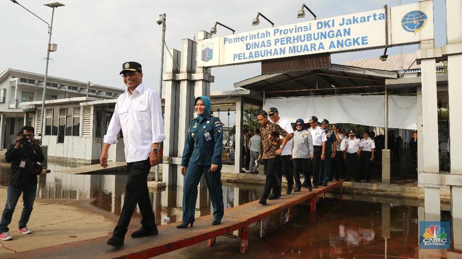 Tinjauan tersebut untuk melihat kesiapan dermaga terkait keselamatan penumpang kapal laut yang menuju ke tempat wisata di Kepulauan Seribu.