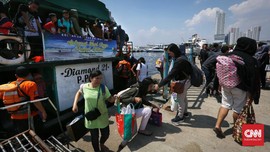 Penumpang ke Pulau Seribu Semakin Menurun di H+10 Lebaran