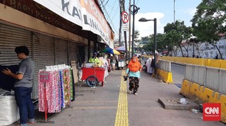 H+4 Lebaran, Aktivitas Jual Beli di Tanah Abang Masih Sepi