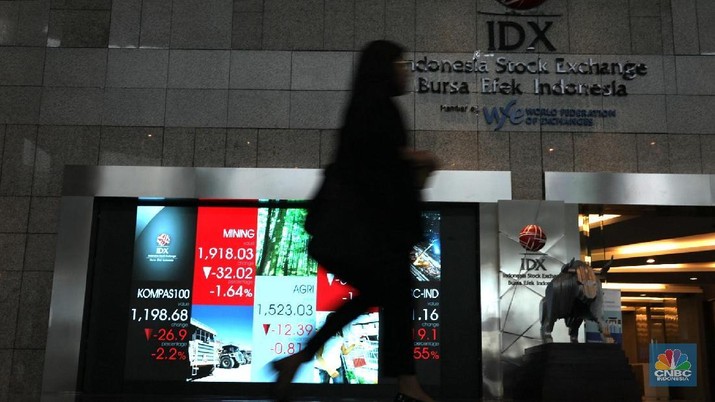 Perdagangan saham dihentikan selama 30 menit oleh Bursa Efek Indonesia karena turun 5%.