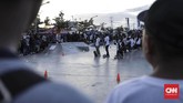 Tahun 2018 Go Skateboarding Day di Jakarta dilaksanakan di skate park RPTRA Kalijodo untuk kedua kalinya. (CNN Indonesia/ Hesti Rika)
