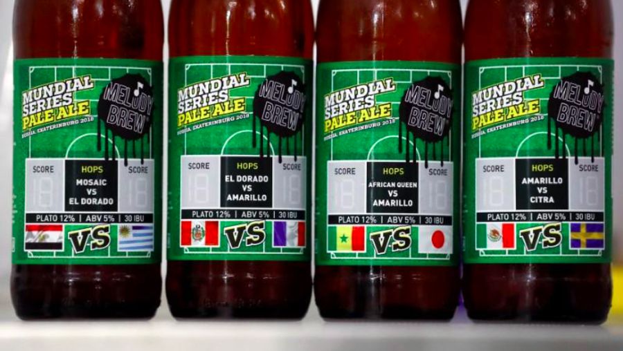 Melody Brew memproduksi total 6.000 liter bir khusus Piala Dunia 2018 bercita rasa khas beberapa negara peserta.
