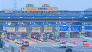 VIDEO: Gerbang Tol Cikarang Utama Lancar Kamis Pagi