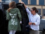Ini Jaket Kontroversial Melania Trump Saat Kunjungi Imigran
