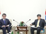 Kunjungi Sekretariat ASEAN, Menlu Jepang Bahas Konektivitas