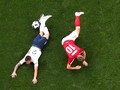 FOTO: Laga Membosankan Denmark vs Prancis