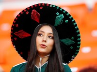 Meksiko vs Swedia, Intip Dulu Deretan Suporter Cantiknya