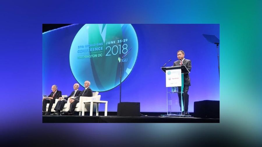 Menteri ESDM Ignasius Jonan menjadi pembicara utama dalam forum 27th World Gas Conference di Washington DC, Amerika Serikat