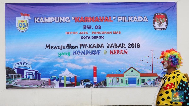 Konsep yang diusung dalam TPS ini ialah karnaval dengan berbagai ornamen warna warni.
