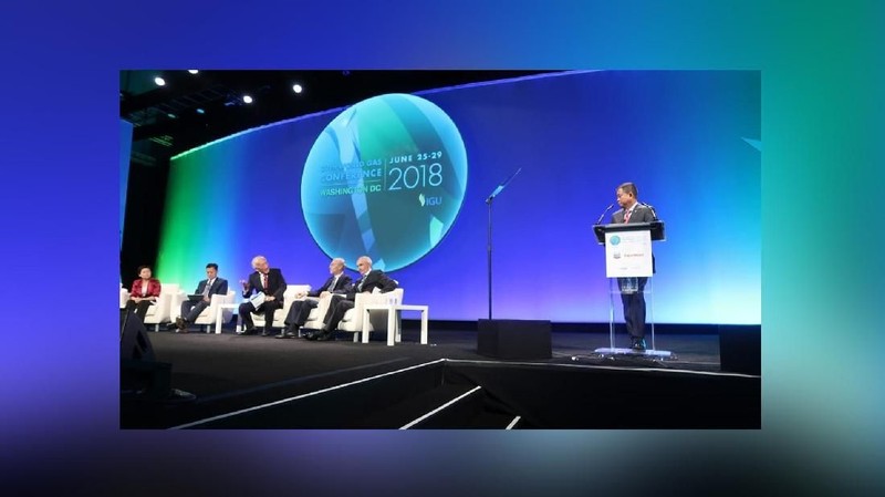 Menteri ESDM Ignasius Jonan menjadi pembicara utama dalam forum 27th World Gas Conference di Washington DC, Amerika Serikat