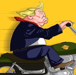 Efek Perang Dagang, Trump Ikut Boikot Harley Davidson