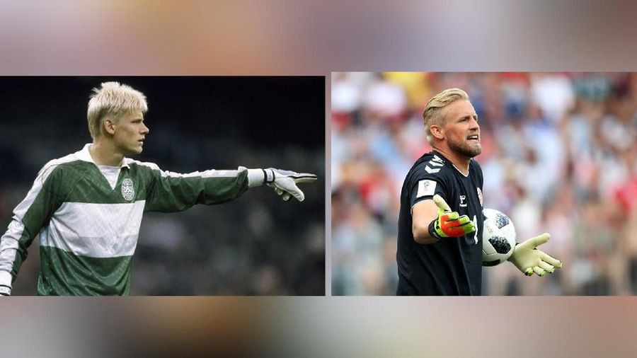 Peter dan Kasper menjadi pahlawan lapangan hijau Denmark pada dua generasi yang berbeda.