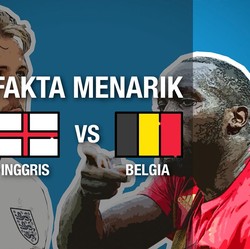 Fakta Menarik Jelang Inggris vs Belgia