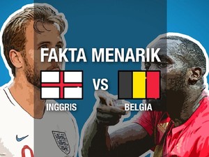 Fakta Menarik Jelang Inggris vs Belgia