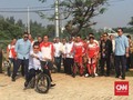 JK Kesulitan Jajal Sepeda BMX di Venue Asian Games