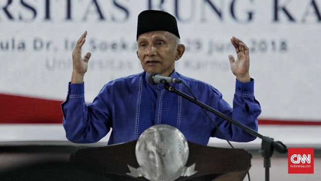 Amien Rais Legawa Tak Ada Kader PAN Masuk Rekomendasi Ulama