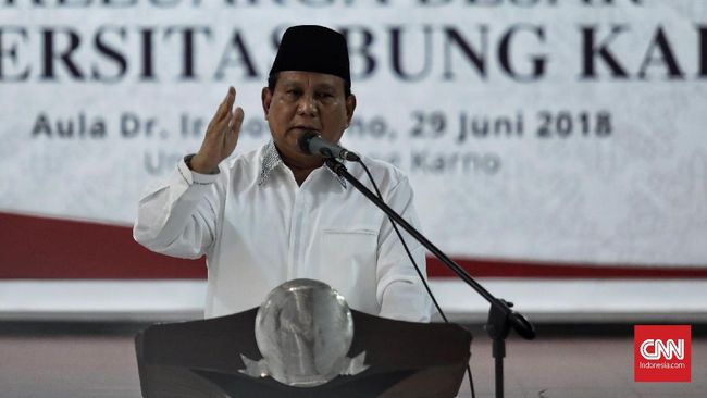Gerindra Umumkan Cawapres Prabowo Subianto Sebelum 10 Agustus