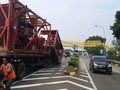 Imbas Truk Tabrak JPO, Sebagian Ruas Tol Bambu Apus Ditutup