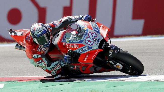 Jauh dari Marquez, Dovizioso Incar Rossi dan Vinales
