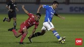 Persija meraih empat poin dari dua laga beruntun yang digelar di Stadion PTIK. Sebelum menang atas Persib, Macan Kemayoran bermain imbang dengan Persebaya Surabaya. (CNNIndonesia/Adhi Wicaksono)