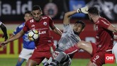 Bek Persija Jaimerson Da Silva menjadi pembeda dalam duel antara dua klub perserikatan yang kerap bertemu dalam duel dengan tensi tinggi di luar lapangan. (CNNIndonesia/Adhi Wicaksono)