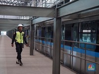 Progres Konstruksi 95%, MRT Jakarta Beroperasi 197 Hari Lagi