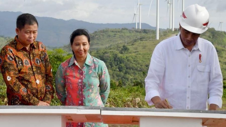 Jokowi mengatakan PLTB serupa tidak hanya dikembangkan di Sidrap saja, namun juga 80% sudah dikerjakan di Jeneponto.