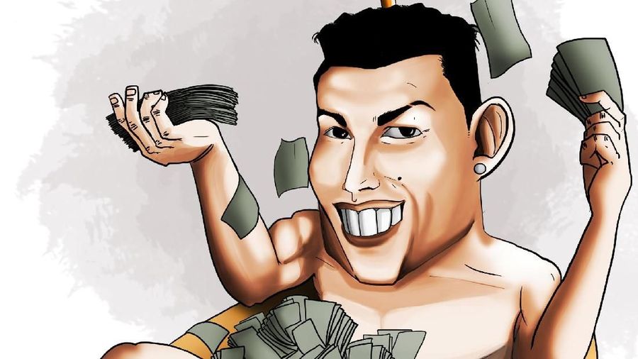 Di Turin, Ronaldo disebut-sebut menerima gaji sekitar US$35 juta (Rp 503,16 miliar) per tahun.