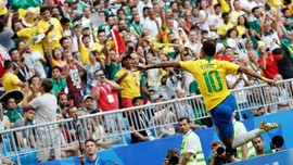 FOTO: Brasil Main Indah Saat Kalahkan Meksiko