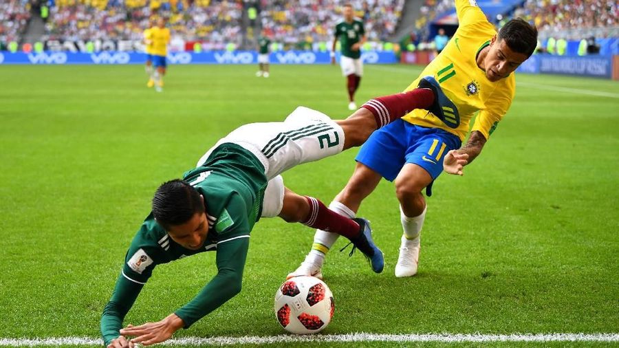 Kemenangan atas Meksiko menjadikan Brasil melenggang ke perempat final Piala Dunia 2018.