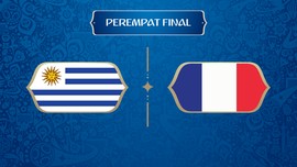 LIVE: Uruguay vs Prancis di Perempat Final Piala Dunia 2018